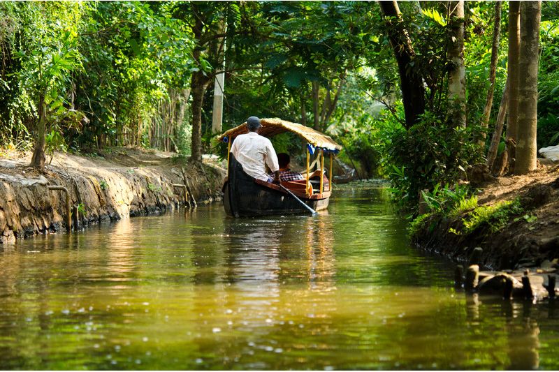 Stunning Backwaters of Kerala